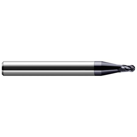 Harvey Tool Miniature End Mill - Ball - Stub & Standard 0.2500" (1/4) Cutter DIA x 0.3750" (3/8) Length of Cut 50916-C3
